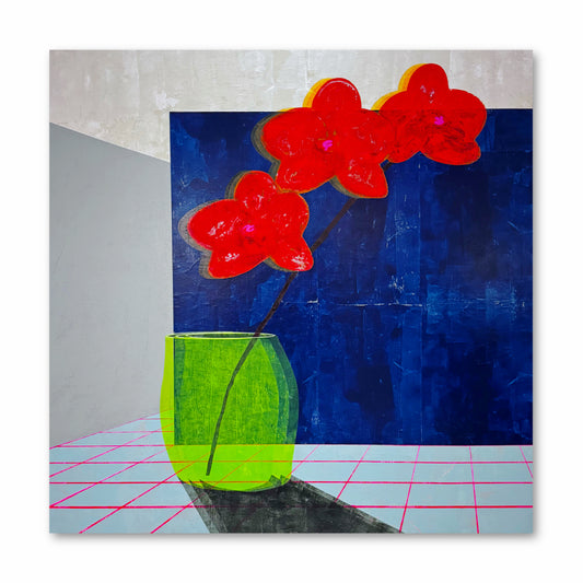 “Vase & Orchid” 60x60 in