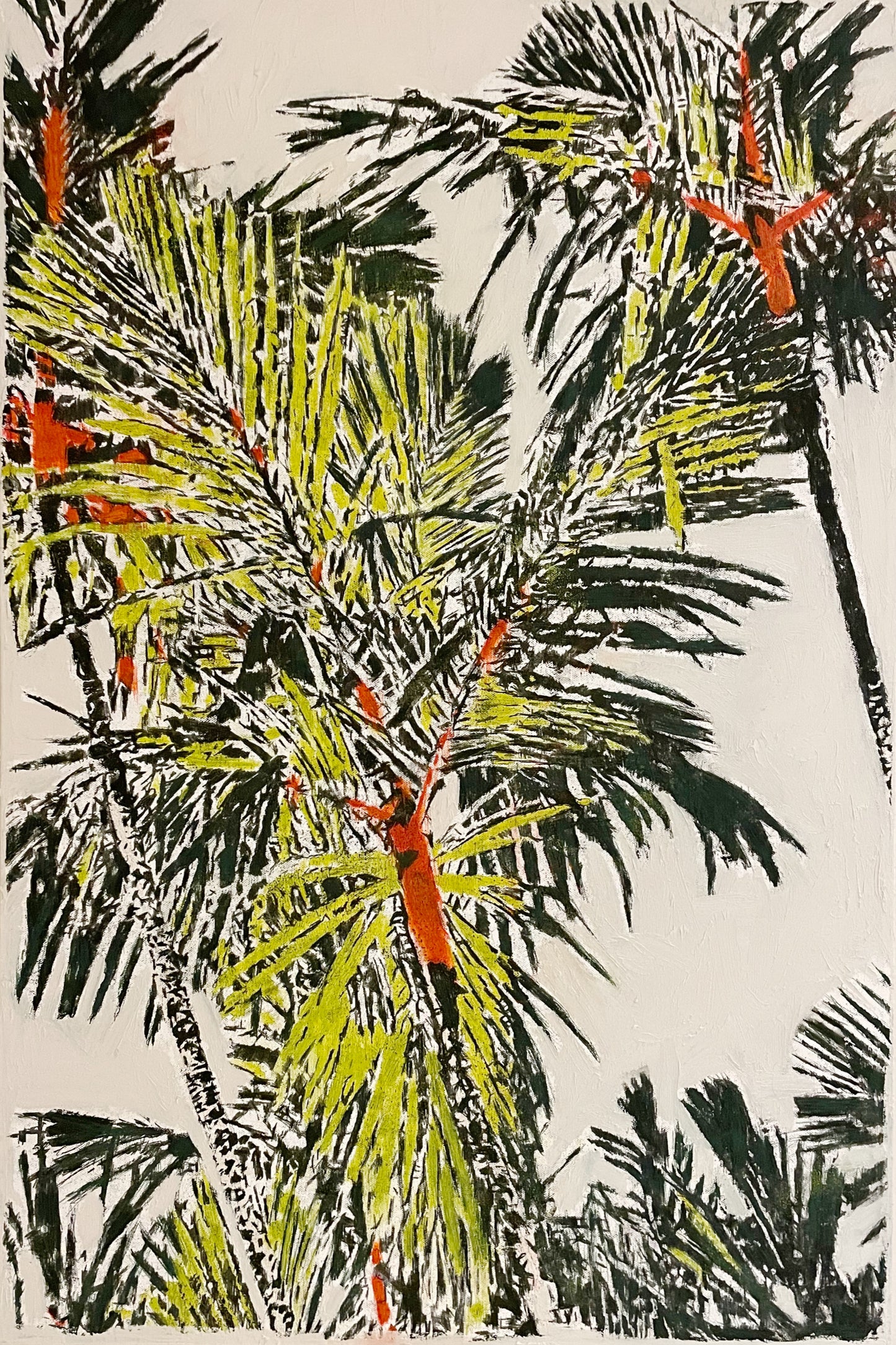 “Lipstick Palm” 24x36 in